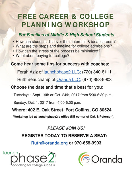 Free Career and Planning Workshop