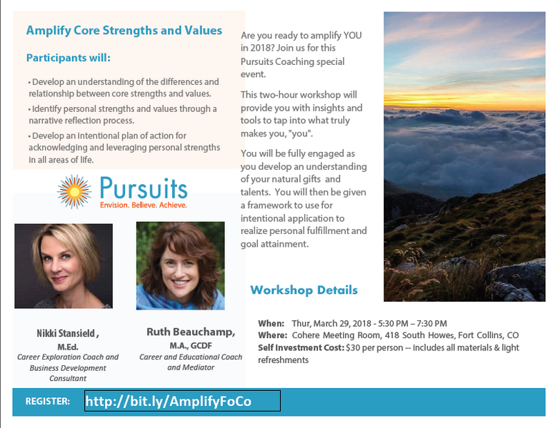 Amplify your Core Strengths and Values March 29th, 2018